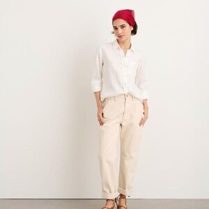 Alex Mill White Women's linen Shirt